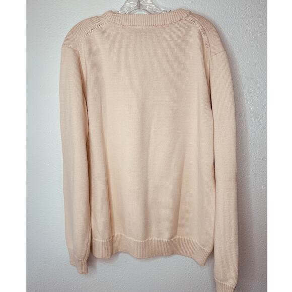 NWT Casablanca Cream Kapalia Oranges Graphic Intarsia Knit Sweater XXL - Picture 7 of 14